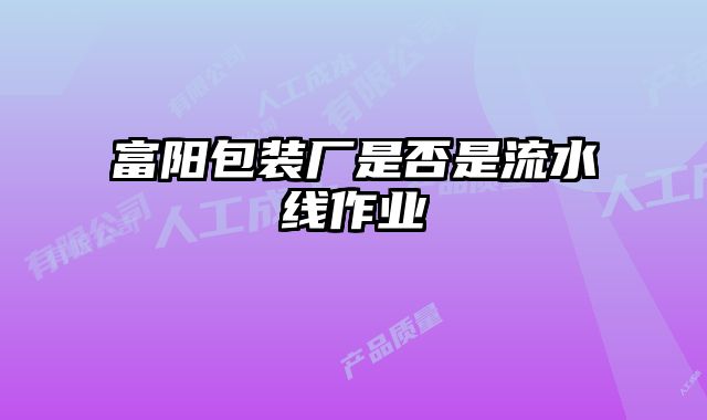 富阳包装厂是否是流水线作业