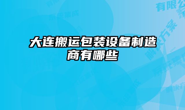 大连搬运包装设备制造商有哪些